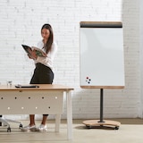 thumbnail of NAT0616 Flipchart mobil Tafel  magnethaftend 69x99cm Holz