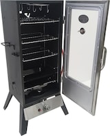 thumbnail of Tarrington House Cranbrook gas rookoven, roestvrij staal, 55 x 51 x 110 cm, 1 hoofdbrander (4,5 kW), zwart/zilver