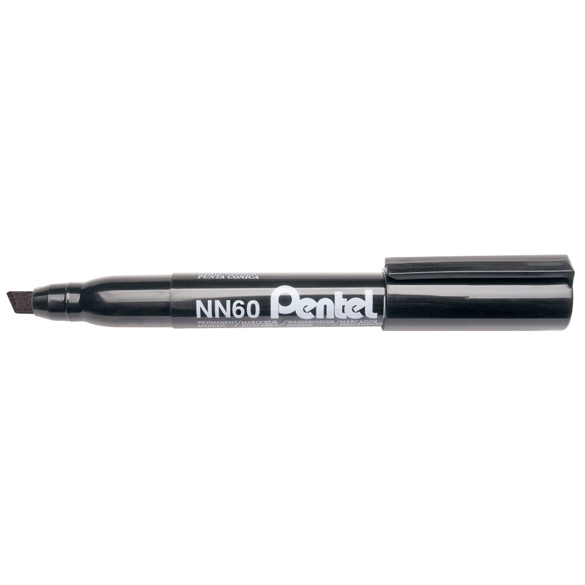 Marqueur permanent Pen NN60, pointe biseau 3,9x5,8 mm, encre noire
