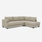 thumbnail of Divano 3 posti angolare di design con penisola in tessuto beige Avior-DI47753DXE