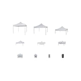 thumbnail of Gazebo richiudibile professionale in alluminio impermeabile 3 x 3 Bianco ricoperto in PVC