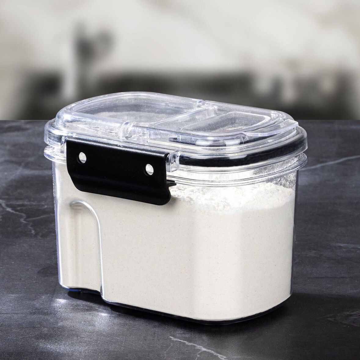 Streudose Vorratsdose Kunststoff 700 ml transparent mit Deckel