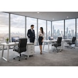 thumbnail of Mod. ELEGANT BIANCA Scrivania Tavolo per computer Mobile con Cassetti per camera ufficio by Yelloo