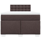 thumbnail of vidaXL Boxspringbett mit Matratze Dunkelbraun 120x190 cm Stoff