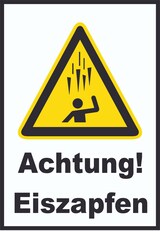 thumbnail of Achtung Eiszapfen A0 (841x1189mm) Schild