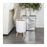 thumbnail of Poubelle Sur Pied De Salle De Bain Push - Malmo - Kitchen Move - 7 L - Ouverture Par Pression - Bois Design