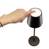 thumbnail of Securit® Lampe de table LED sans fil "Féline" - Noir - Intérieur/Extérieur - Câble magnétique inclus