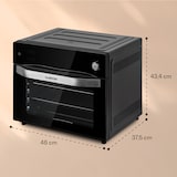 thumbnail of Vigor Air Heißluftfritteuse 1800 W 30 Liter 18 Programme Schwarz