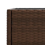 thumbnail of vidaXL Pflanzkübel mit Ablage Braun Poly Rattan