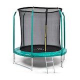 thumbnail of Jumpstarter Trampolin 2,5 m Ø Netz 120 kg max. 195 cm Ø Sprungfläche Türkis