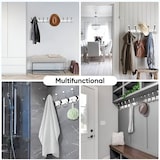 thumbnail of TOJ Living Wandkapstok – 15 haken – 45 cm – RVS – Chroom – Muurkapstok