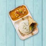 thumbnail of BIOZOYG 200 Stück Einwegteller Menüschale 24x15cm, Palmblatt Geschirr, Palmblatt Teller, rechteckige Menüteller mit 2 Kammern, biologisch abbaubar