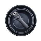 thumbnail of BERGNER Click&Cook - Conjunto de 3 frigideiras de aço inoxidável Ø18Ø20Ø24cm com cabo removível, pretas