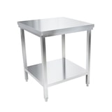 thumbnail of METRO Professional Table de travail GWTS4077, acier inoxydable, 70 x 70 x 85 cm, argent
