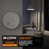 thumbnail of Brandson 2x Rauchmelder (Wechselbare Batterie, wiederverwendbar, Batteriewarnung, TÜV geprüft)