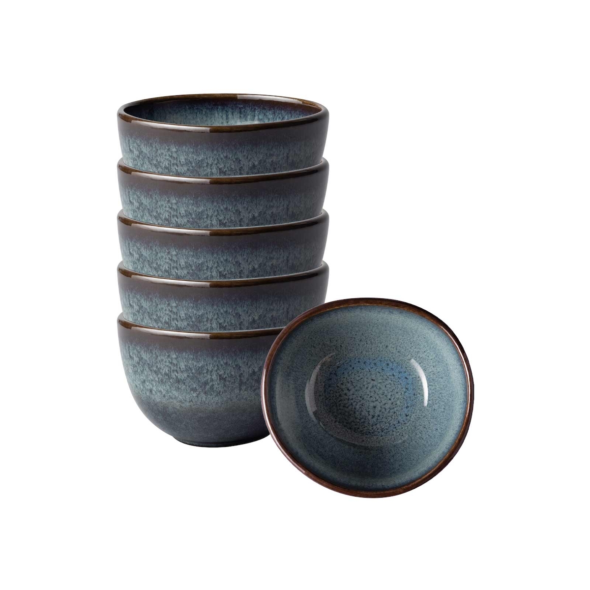 like. by Villeroy & Boch Lave gris Dipschälchen 10 x 9 cm 6er Set