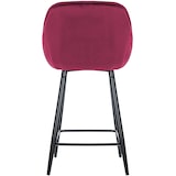 thumbnail of Lot de 2 tabourets de bar Gibson velours hauteur d'assise 76 cm Violet