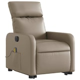 thumbnail of vidaXL Massagesessel mit Aufstehhilfe Elektrisch Cappuccino Kunstleder