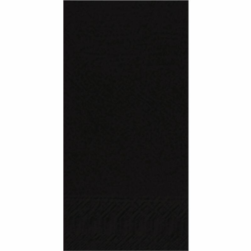 DUNI Zelltuch Serviette 40 x 40 cm 1/8F.   schwarz