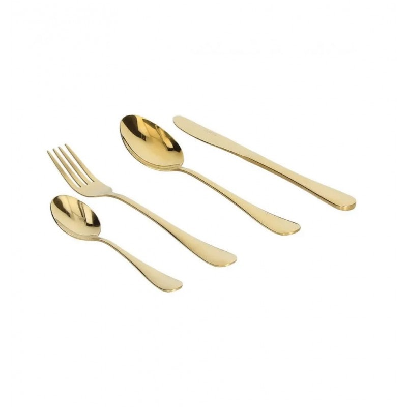 Servizio 24 posate effetto oro tognana antony golden cucina accessori posateria