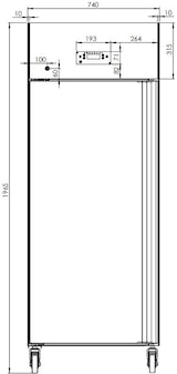 thumbnail of Tiefkühlschrank - 650 Liter - Vollgarantie - 0,74 x 0,83 x 1,96 m - 1 Tür