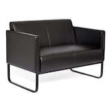 thumbnail of Loungesofa BALI BLACK Gestell schwarz Kunstleder glatt 2-Sitzer schwarz hjh OFFICE