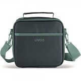 thumbnail of Set sacoche lunch box LIVOO SEP126V, Gris et vert Isotherme pour conserver vos aliments  6h au frais, avec 3 tupperware