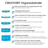 thumbnail of 12mm Organzaband 25m Chiffonband Schleifenband Geschenkband Deko Stoffband Apricot