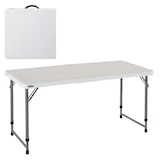 thumbnail of Mesa plegable ajustable en altura blanco Lifetime 122 x 61 x 56-91 cm