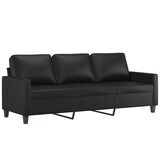 thumbnail of vidaXL 3-Sitzer-Sofa Schwarz 180 cm Kunstleder
