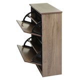 thumbnail of Scarpiera salvaspazio con 2 ante a ribalta HWC-K45 MDF legno paulonia marrone