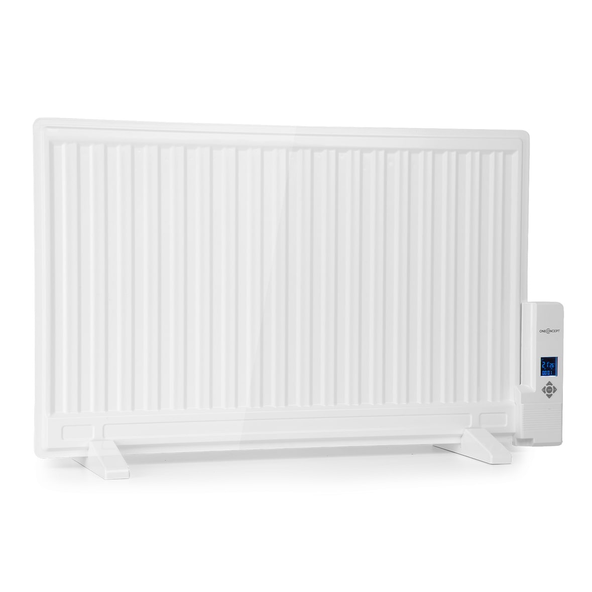 Wallander Ölradiator 800W Thermostat Ölheizung ultraflach weiß Weiß