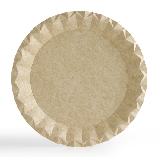 MAKRO Professional Plato de cartón kraft Ø 23 cms - Caja de 400 uds