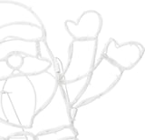 thumbnail of vidaXL Santa Claus Licht Mehrfarbig 58.5 x 60 x 1.3 cm Eisen
