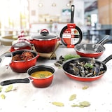 thumbnail of Magefesa Sfumatto Rosso - Cacerola Ø24cm con tapa de vidrio color rojo