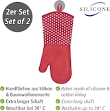 thumbnail of WENKO Topfhandschuhe Silikon Rot, 1 Paar