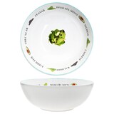 thumbnail of Salatschale Ø 26,5cm 2,5L Porzellan-Servierschale mit Dekor Obstschale