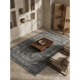 thumbnail of Teppich Waschbar Orient-Design Modern Strapazierfähig Esszimmer Flur Grau 300x400 cm OEKO-TEX Schadstoffgeprüft – ALETSCH von Kadima Design