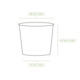 thumbnail of BIOZOYG Suppenbecher to go 500 Stück 400 ml, braun Suppenschüsseln Einweg - Einweggeschirr Alternative zur Plastikschüssel - Becher, Suppe, Soup Bowl