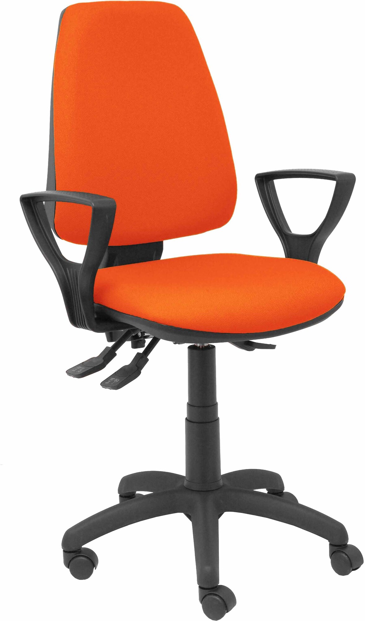 Silla Elche S bali naranja oscuro brazos fijos
