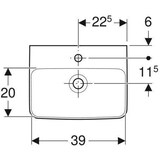thumbnail of Geberit Handwaschbecken RENOVA PLAN 450x
