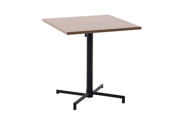 METRO PROFESSIONAL Mesa de bistrô dobrável Aveiro, aço, impressão com efeito de madeira, 70 x 70 cm, quadrada, natural/preto