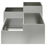thumbnail of vidaXL Gartenblumentopf Silber 100 x 100 x 60 cm Verzinkter Stahl