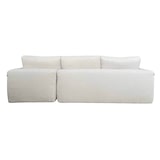 thumbnail of Oviala Sofá esquinero de 4 plazas con chaise longue derecha y cojines crudo