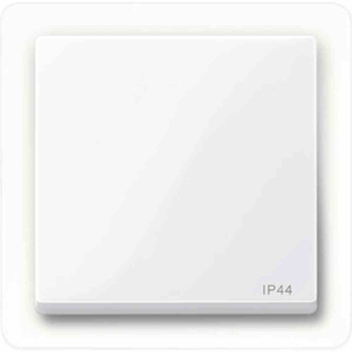 System M Wippe einteilig, Schalter/Taster, aktivweiß, glänzend, ohne ISO Aufdruck, geeignet für Bussystem-Tasterankopplung