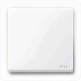 thumbnail of System M Wippe einteilig, Schalter/Taster, aktivweiß, glänzend, ohne ISO Aufdruck, geeignet für Bussystem-Tasterankopplung