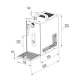 thumbnail of Zapfanlage, Bierzapfanlage, Bierkoffer, Durchlaufkühler PYGMY 25 1-leitig Trockenkühler, 35 Liter/h, Green Line