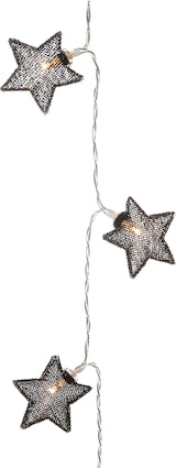 thumbnail of LED Lichterkette  Sterne Dekolichterkette Weihnachten 0,9m schwarz