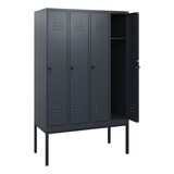 thumbnail of C+P Spind Classic PLUS, Gestell, 4 Abteile, 1950x1200x500mm, 7016/7016