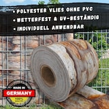 thumbnail of zaun|zu® Sichtschutzstreifen Holz & Lorbeer - Bedruckter Sichtschutz 2,5m x 1,8m